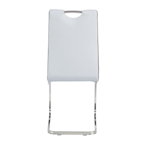 Rimini Dining Chairs Dark Grey PU Seat