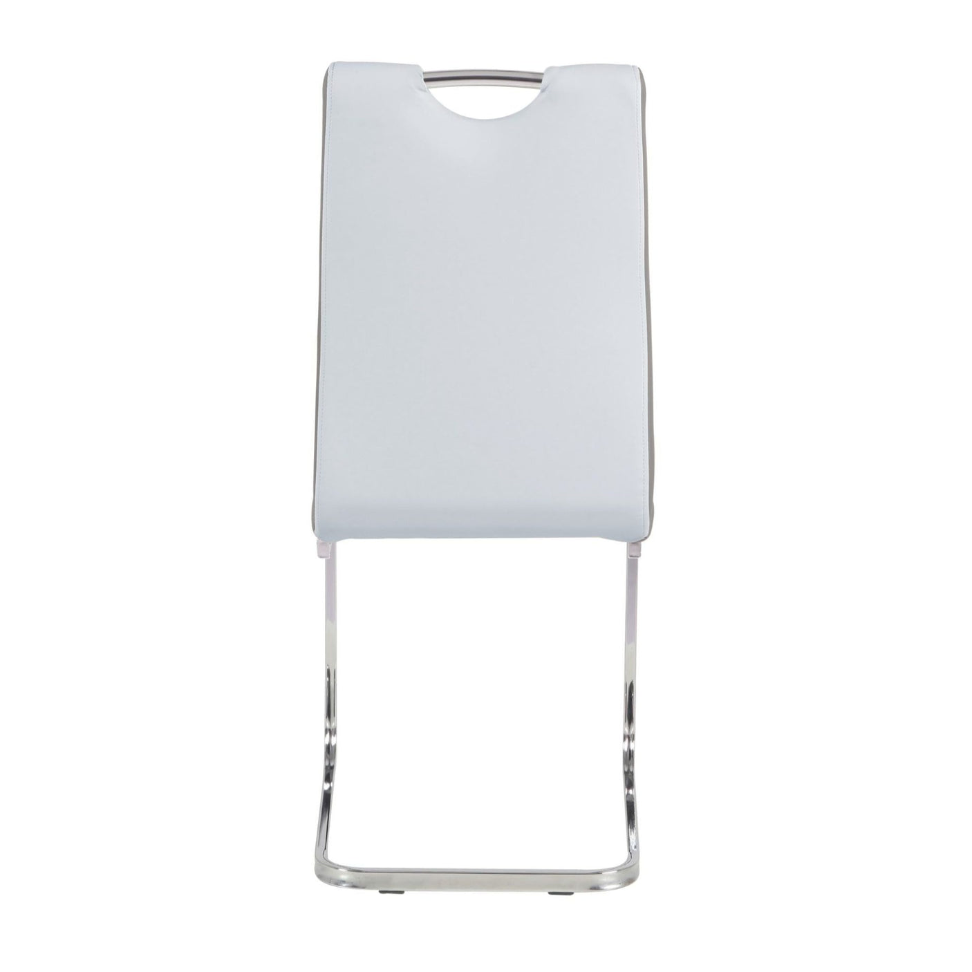 Rimini Dining Chairs Dark Grey PU Seat