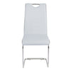 Rimini Dining Chairs Dark Grey PU Seat