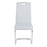 Rimini Dining Chairs Dark Grey PU Seat