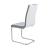 Rimini Dining Chairs Dark Grey PU Seat