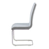 Rimini Dining Chairs Dark Grey PU Seat