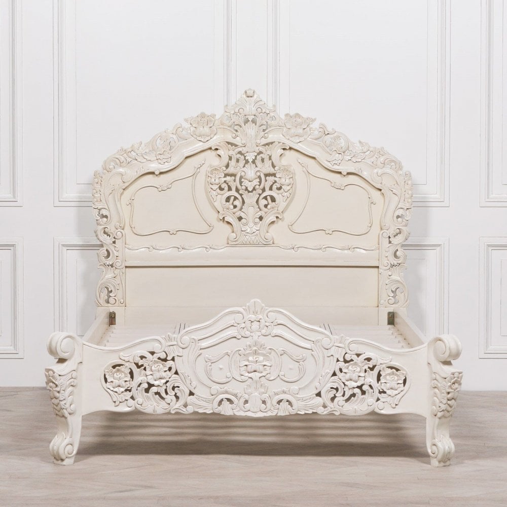 Rococo Carved Bed