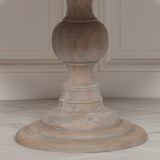 Rustic Wooden Round Dining Table
