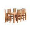 Toko Light Mango Dining Set With Wooden Chairs