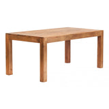 Toko Light Mango Dining Set With Wooden Chairs
