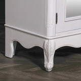 French Style Carved Double Full Mirrored Armoire