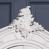 French Style Carved Double Full Mirrored Armoire
