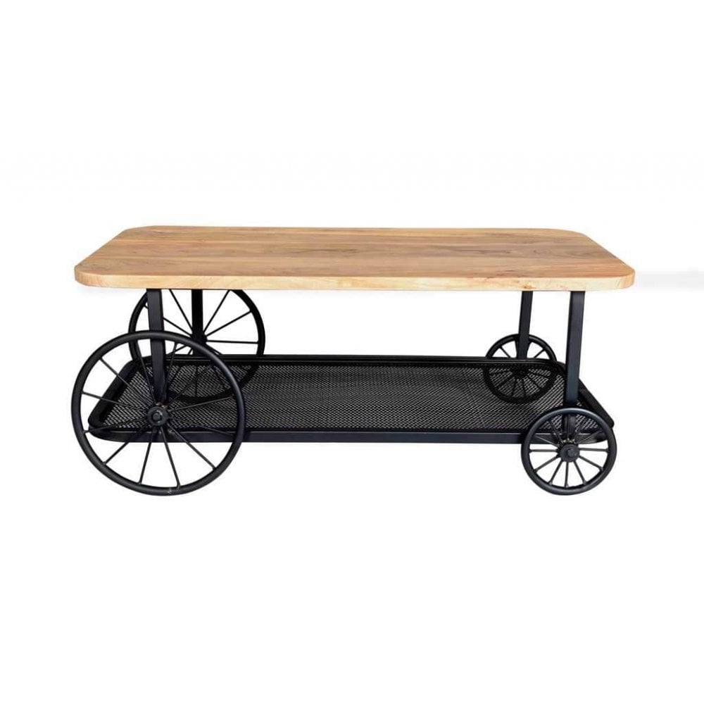 Craft Wheel Console Table
