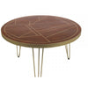 Dark Gold Round Dining Table