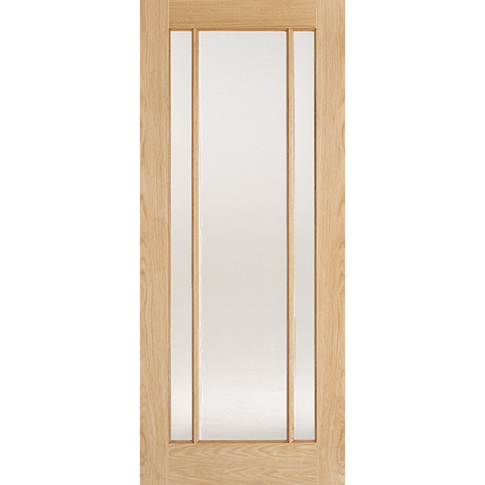 Oak Lincoln Glazed 3L Frosted Glass Door
