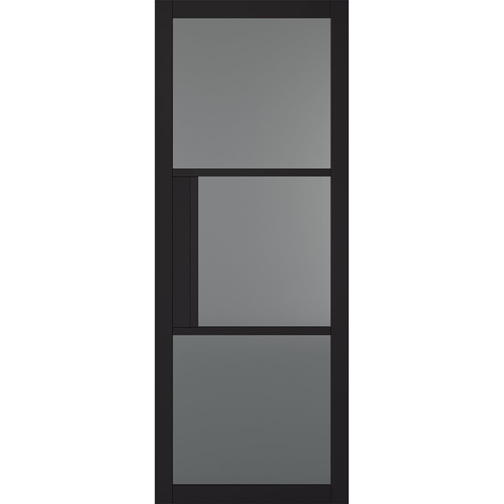 Black Tribeca Glazed 3L Tinted Door