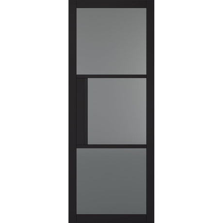 Black Tribeca Glazed 3L Tinted Door