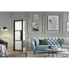 Black Tribeca Glazed 3L Reeded Door