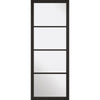 Black Soho Glazed 4L Door