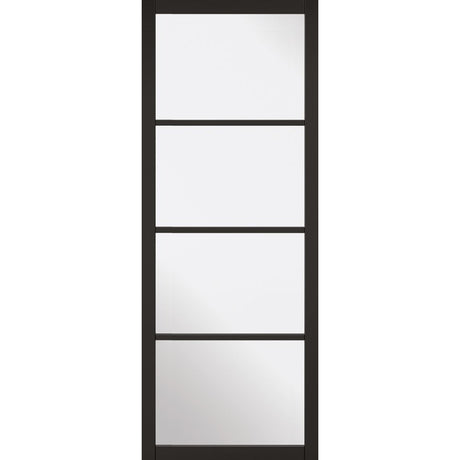 Black Soho Glazed 4L Door