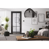 Black Liberty Glazed 4L Door