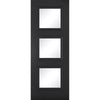 Black Antwerp Glazed 3L Door