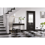 Black Knightsbridge Glazed 1L Door