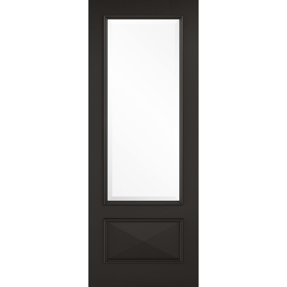 Black Knightsbridge Glazed 1L Door