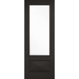 Black Knightsbridge Glazed 1L Door