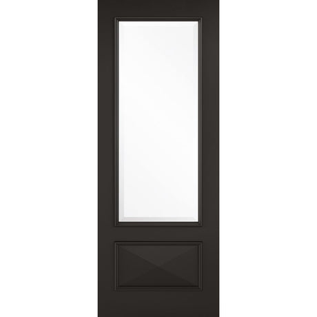 Black Knightsbridge Glazed 1L Door