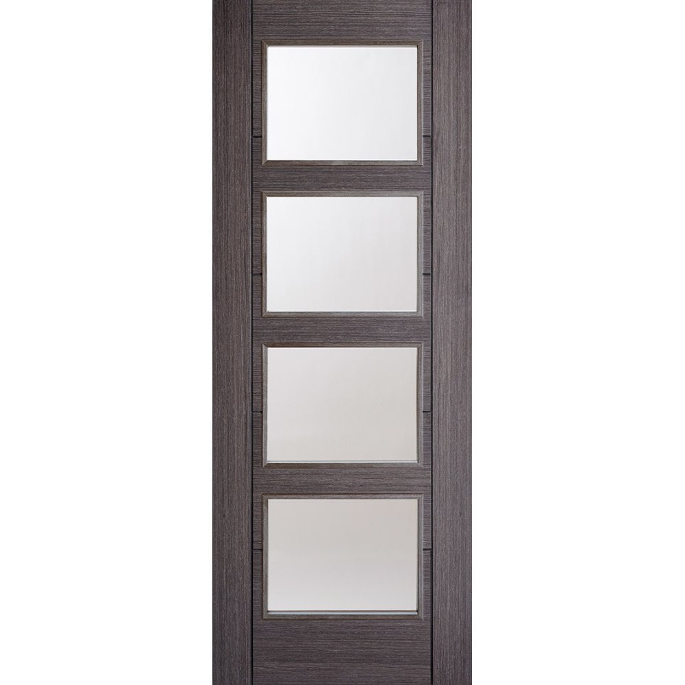 Ash Grey Vancouver Glazed 4L Door