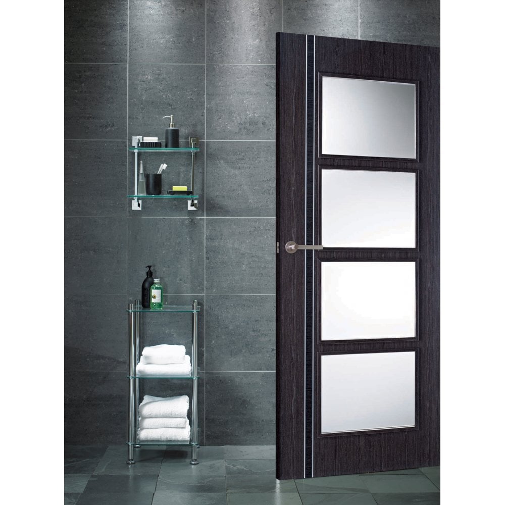 Ash Grey Zanzibar Glazed 4L Door