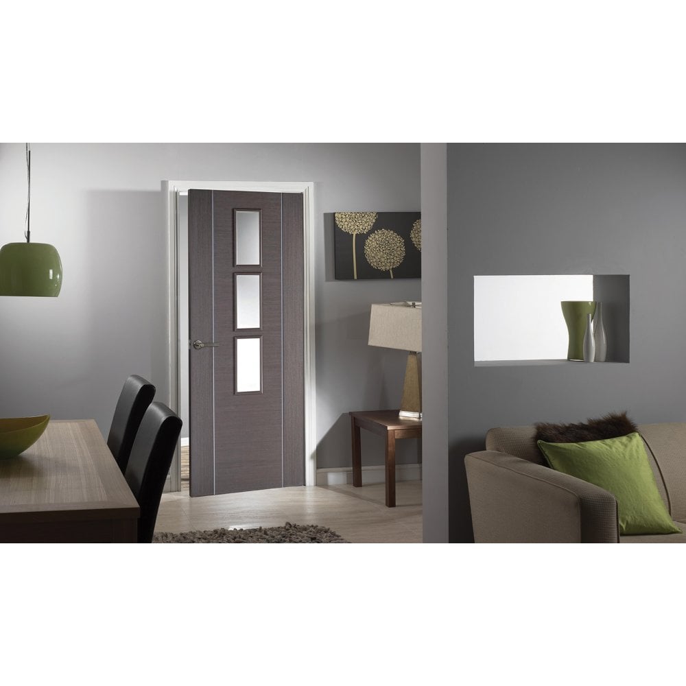 Chocolate Grey Alcaraz Door