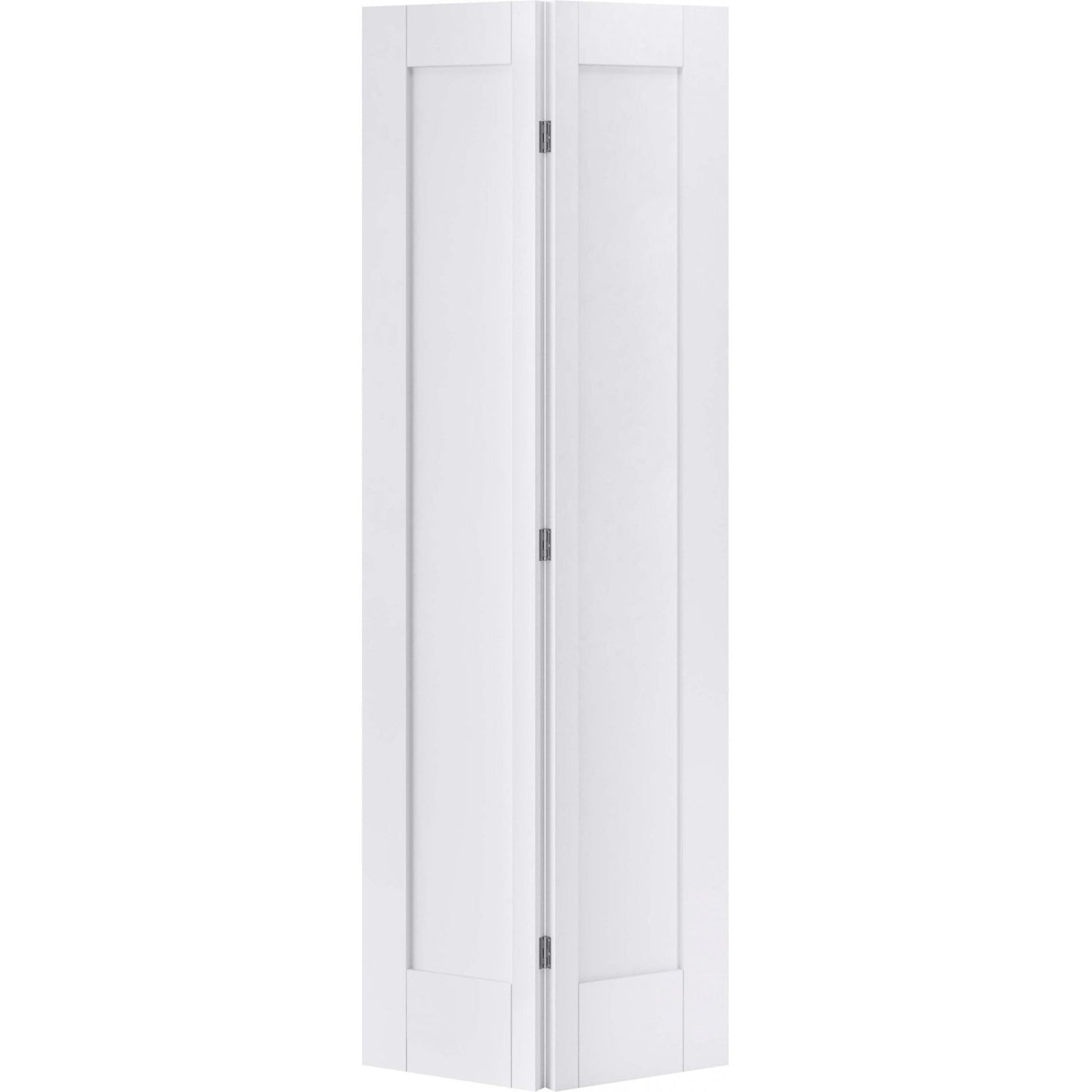 White Pattern 10 One Panel Bi-Fold Door
