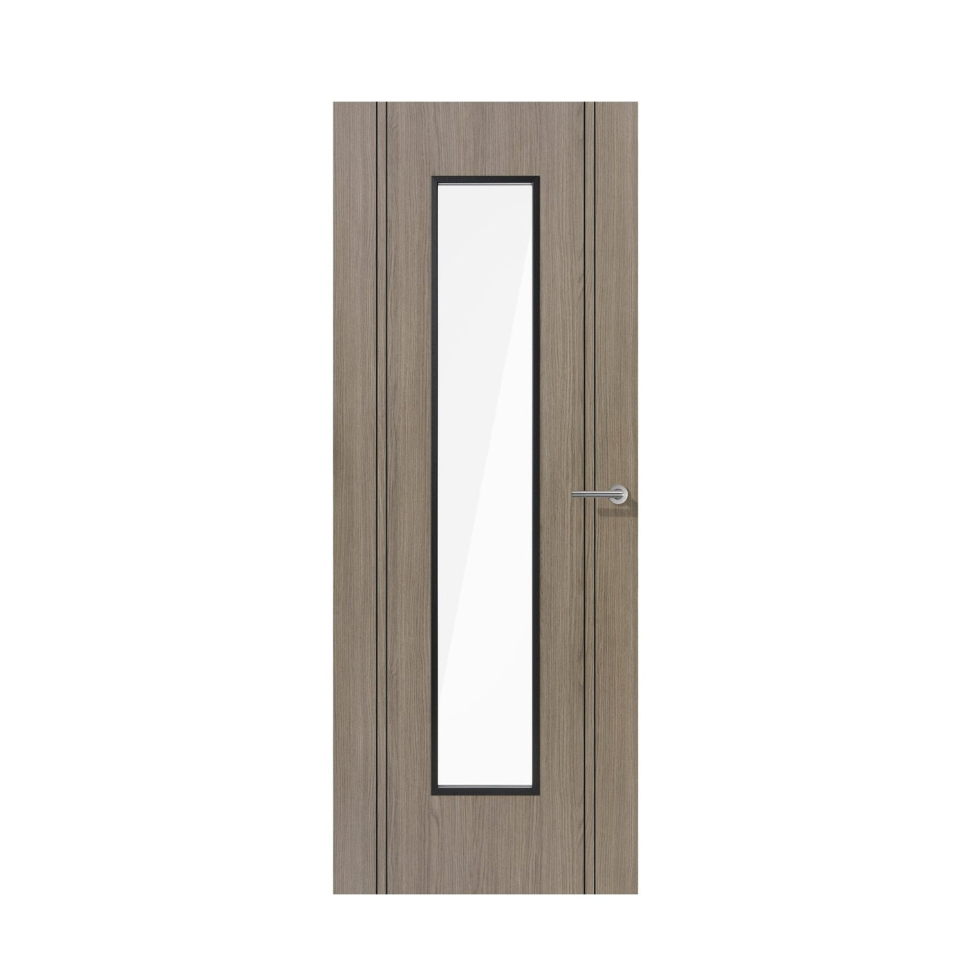 Light Grey Laminate Monaco Glazed Door