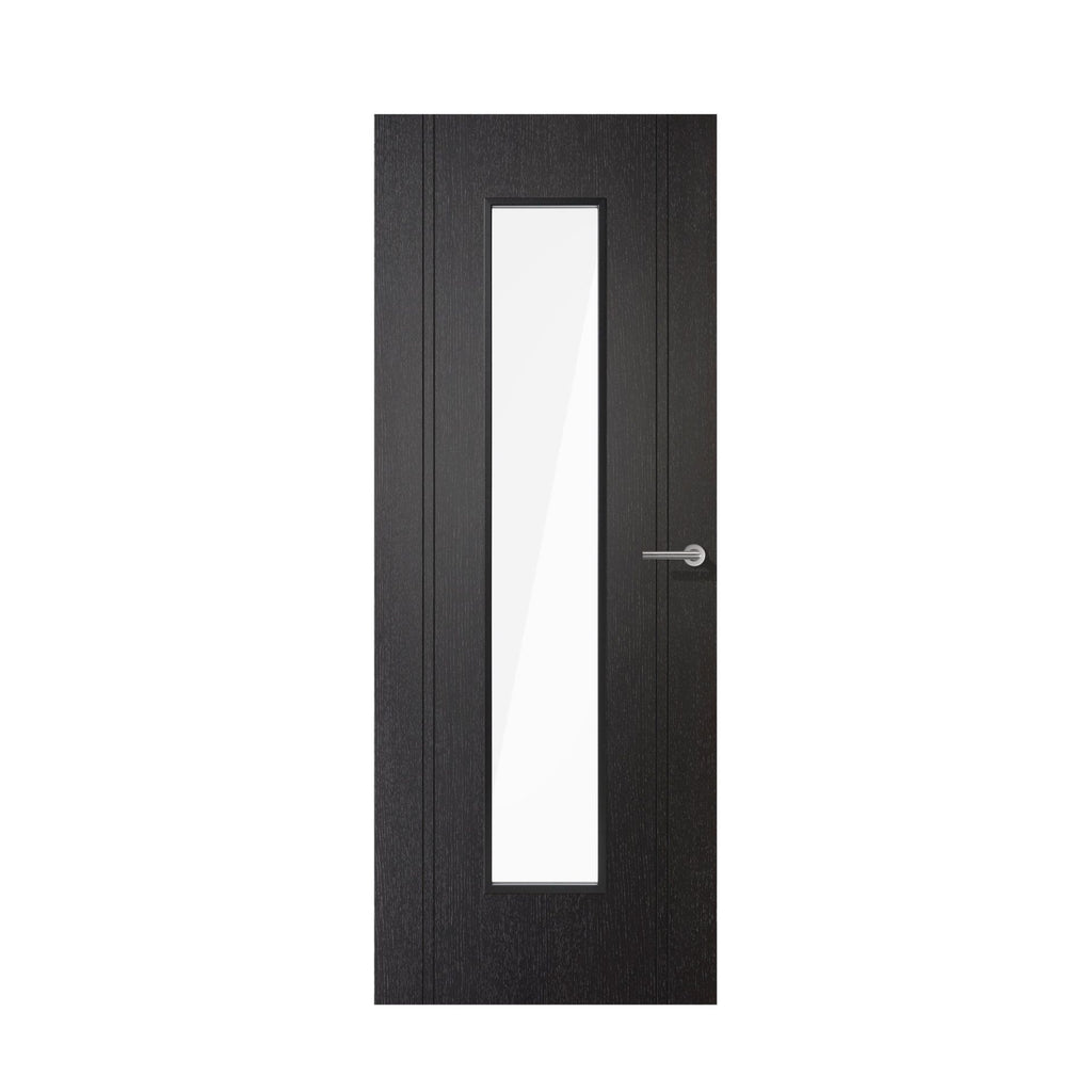 Black Laminate Monaco Glazed Door