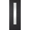 Black Ash Laminated Vancouver Glazed 1L Door