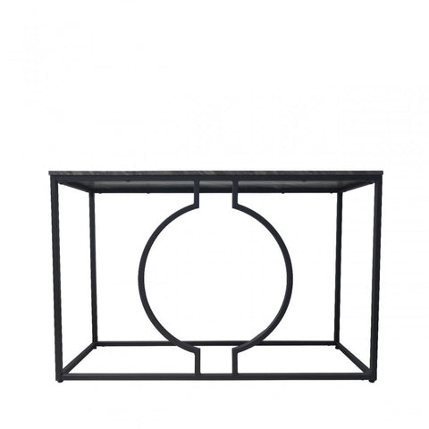 Alora Black Metal Console Table - KD 36