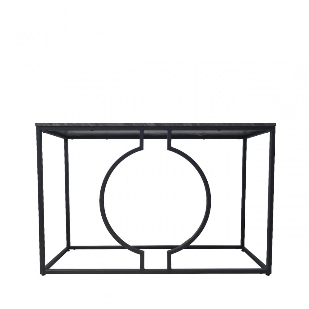 Alora Black Metal Console Table - KD 36