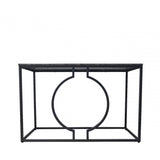 Alora Black Metal Console Table - KD 36