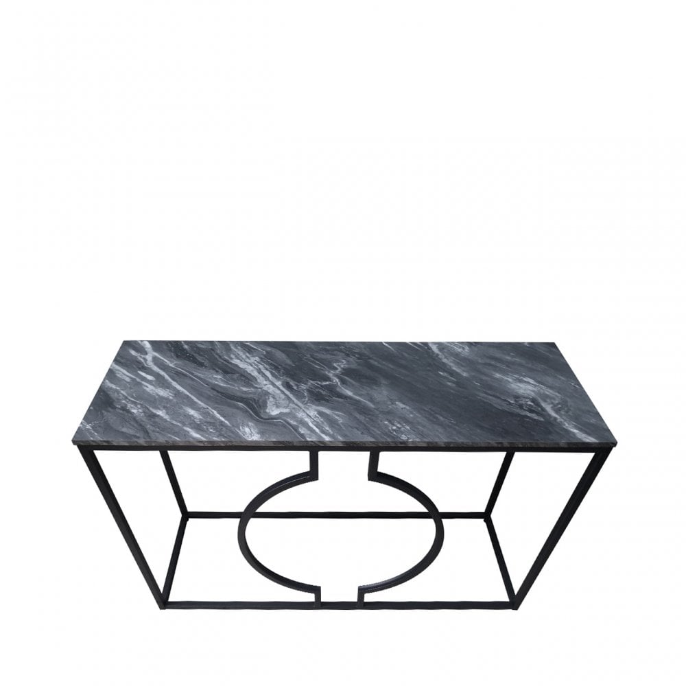 Alora Black Metal Console Table - KD 36