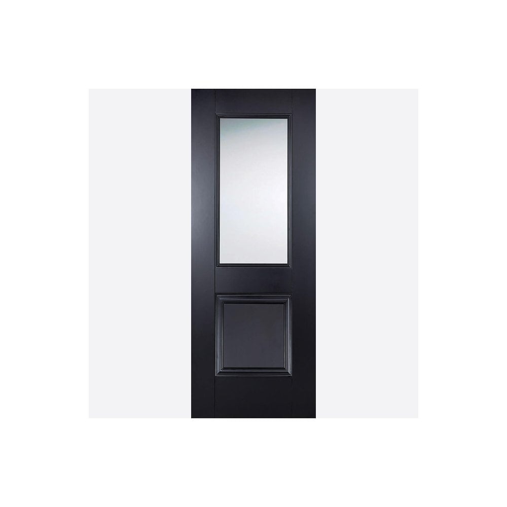 Black Arnhem Glazed 1L Door