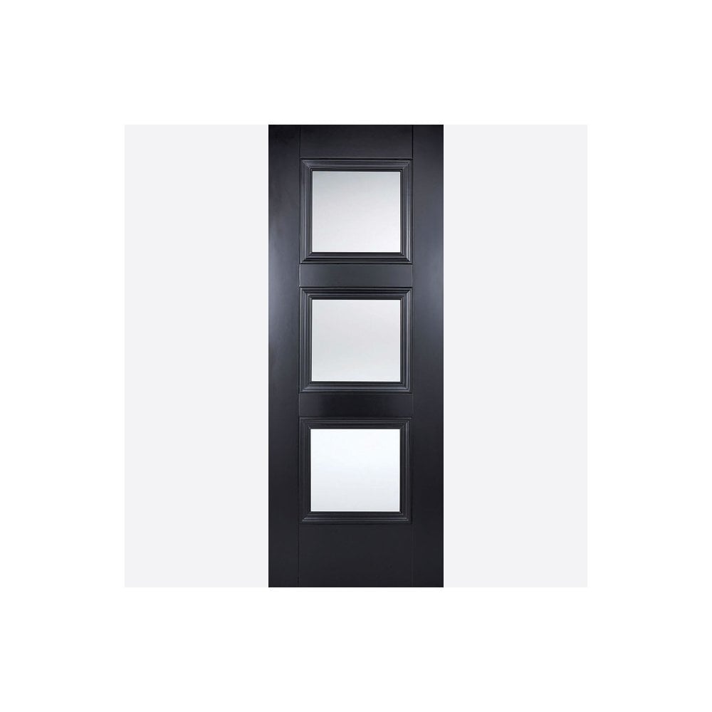 Black Amsterdam Glazed 3L Door