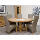 Deluxe Round Extending Table 1250+(1x550)