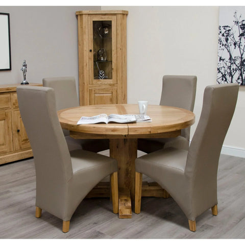 Deluxe Round Extending Table 1250+(1x550)