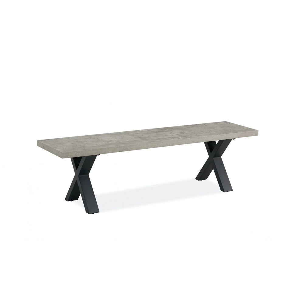 Fredrik Grey Marble Bench