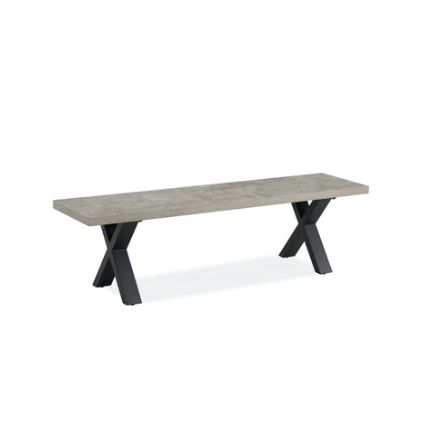 Fredrik Grey Marble Bench