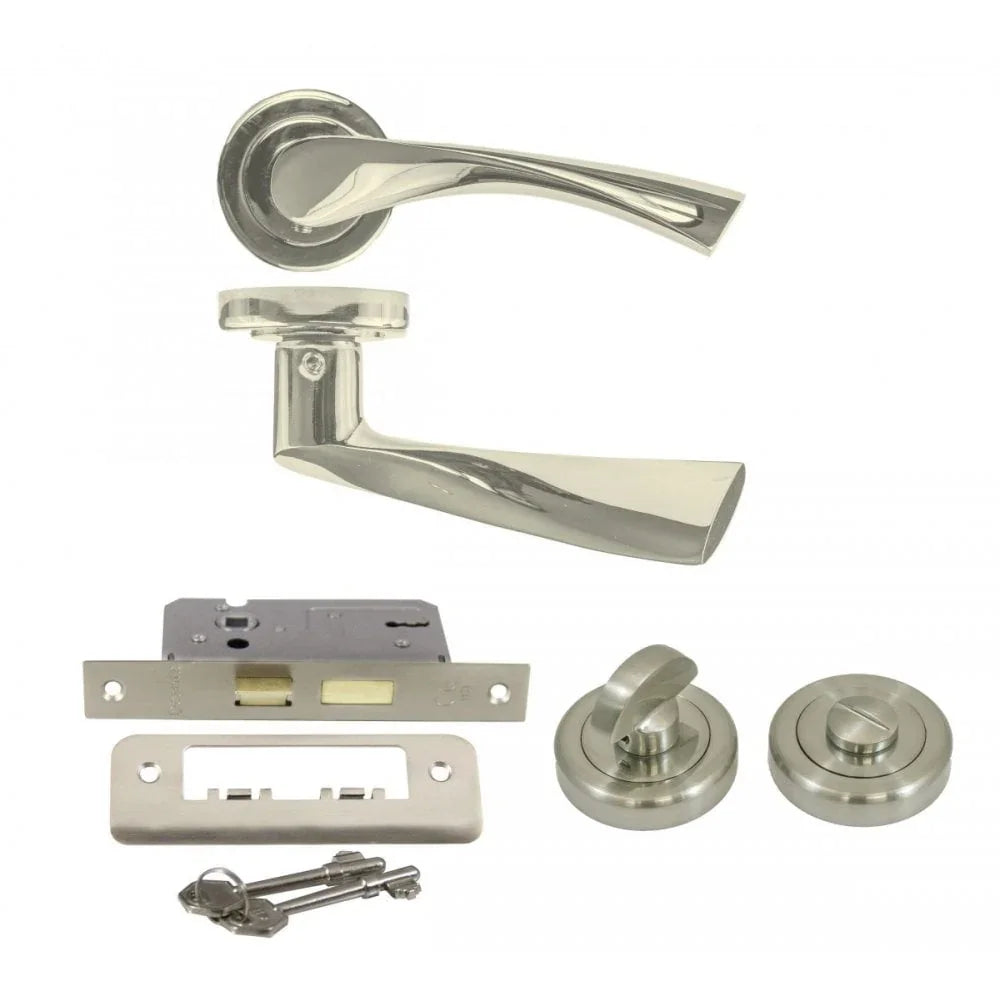 Coney Satin Nickle Bathroom Set Lhh027