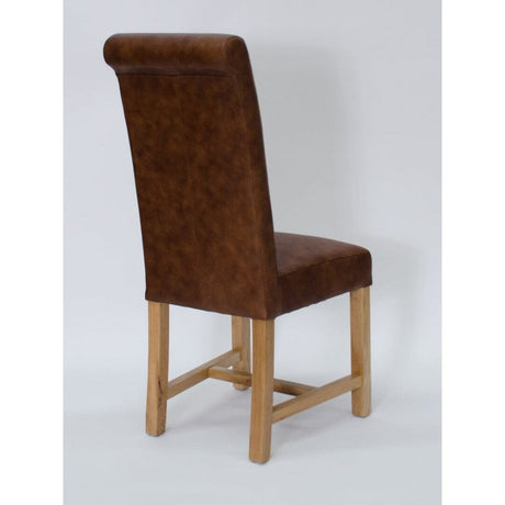 Henley Dining Chair Full Leather Mocha