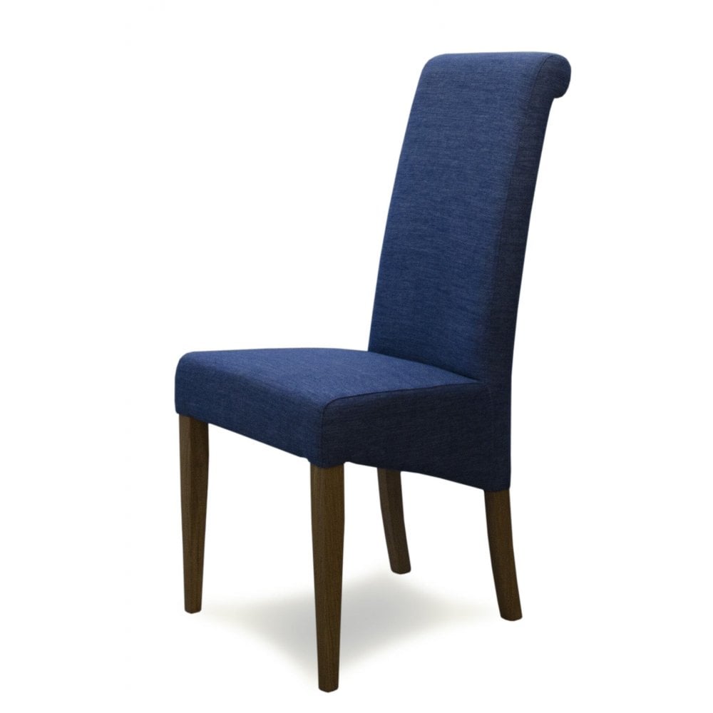 Italia Fabric Chair Denim Blue