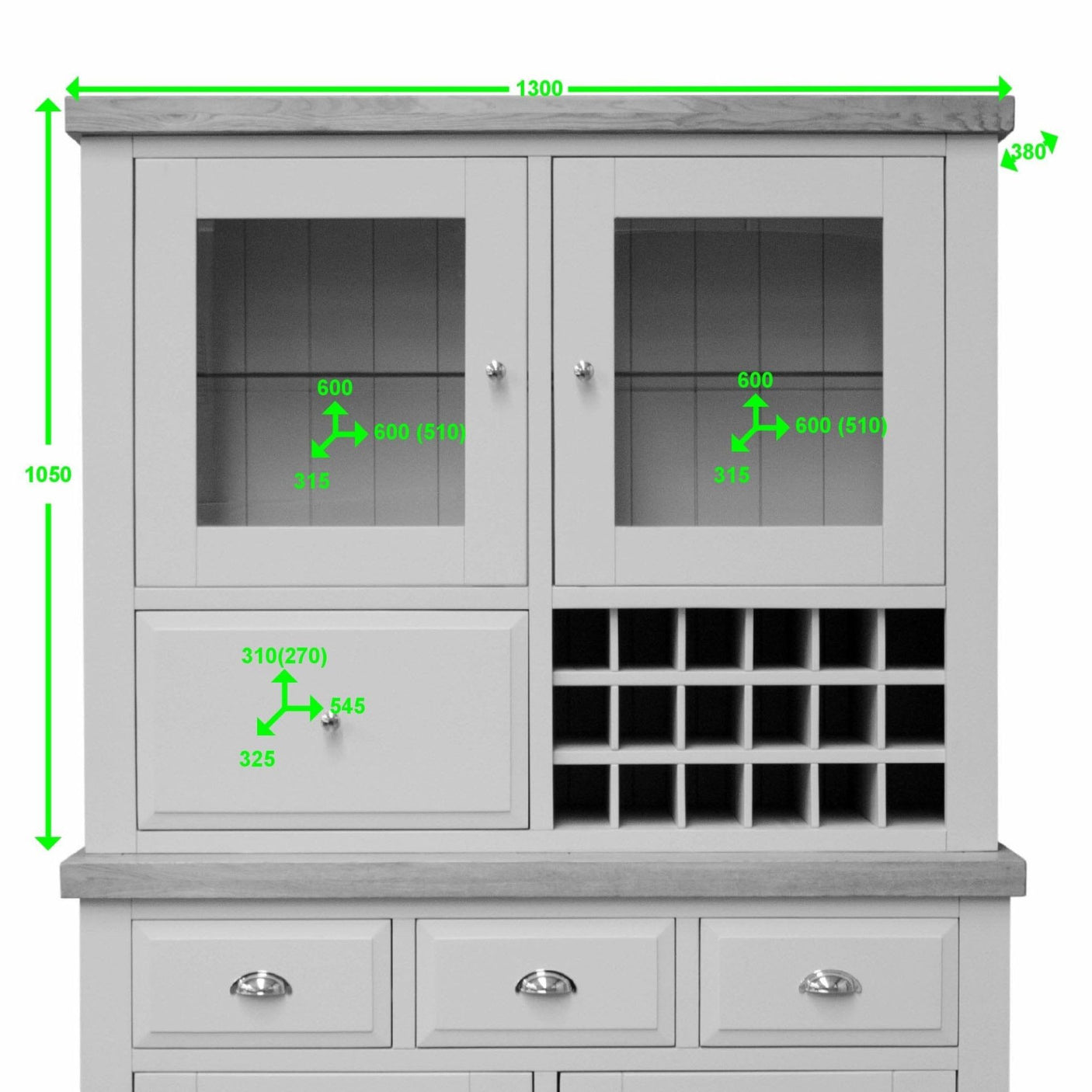 Painted Deluxe Medium Sideboard Top