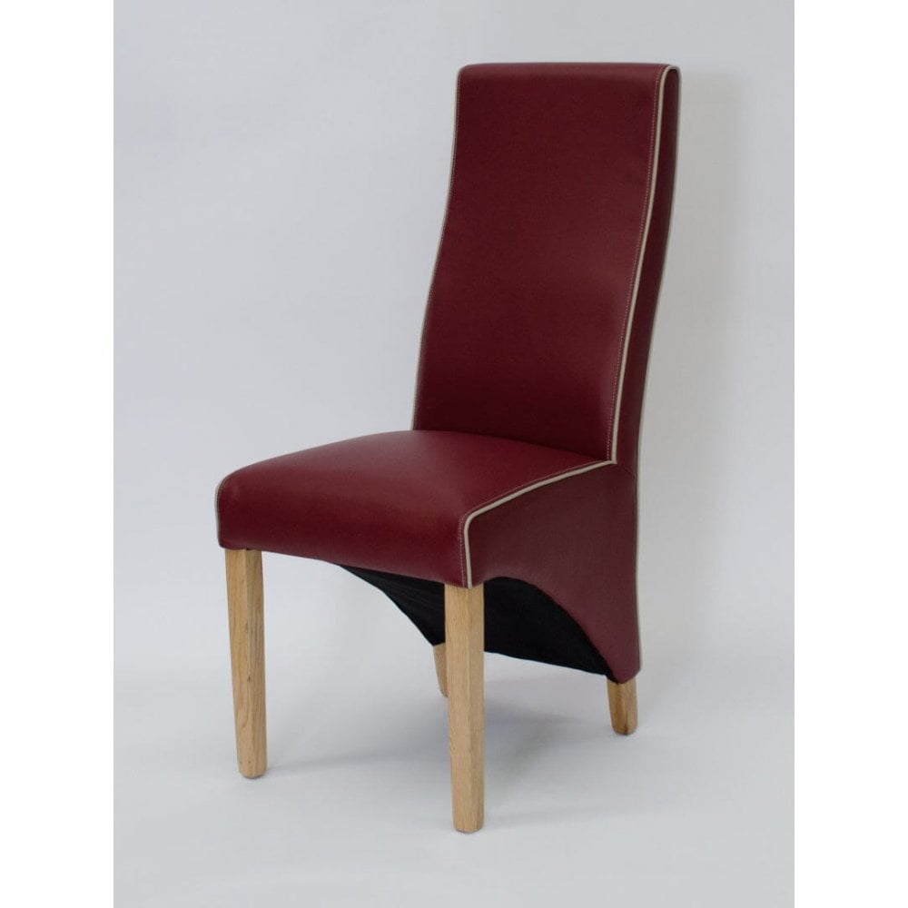 Wave Contrast Piping Dining Chair Ruby&Bone