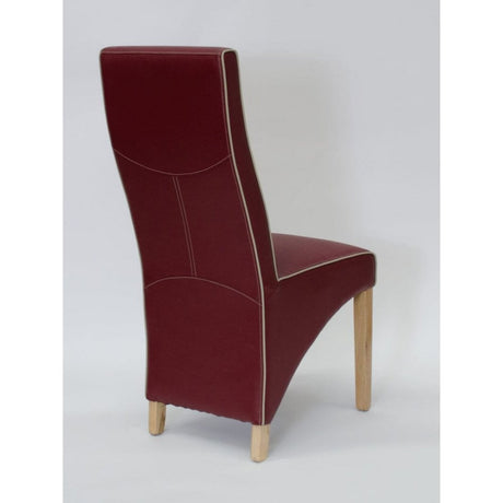 Wave Contrast Piping Dining Chair Ruby&Bone