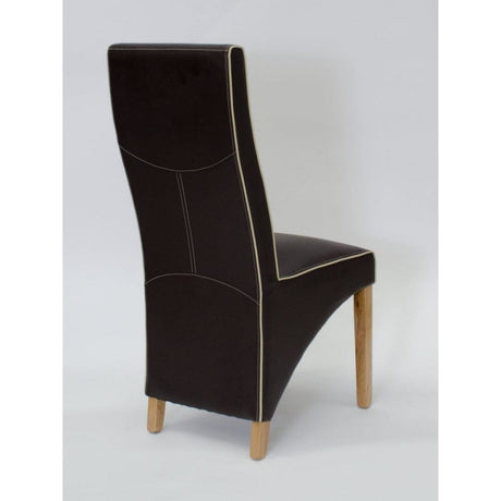 Wave Contrast Piping Dining Chair Coco & Bone